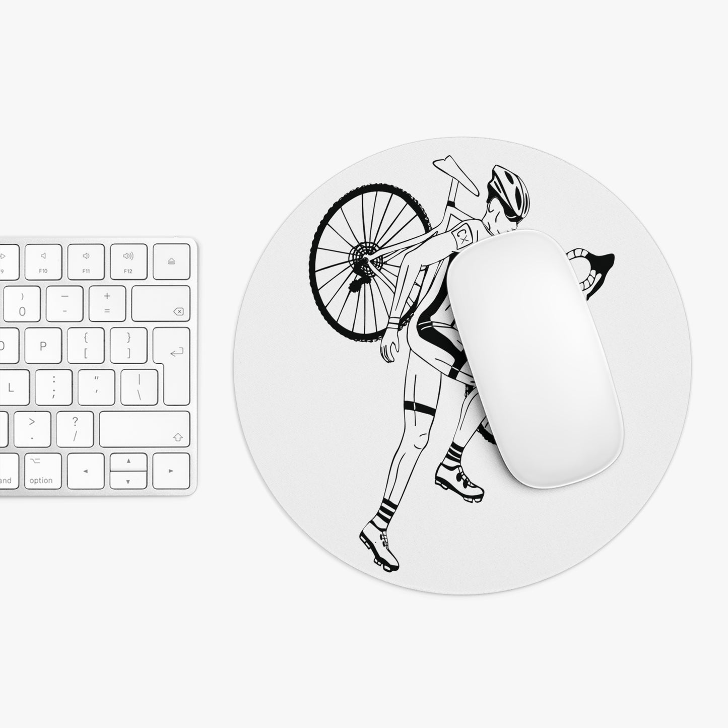 Cyclist Mouse Pad | Minimal Ride, Maximum Flow