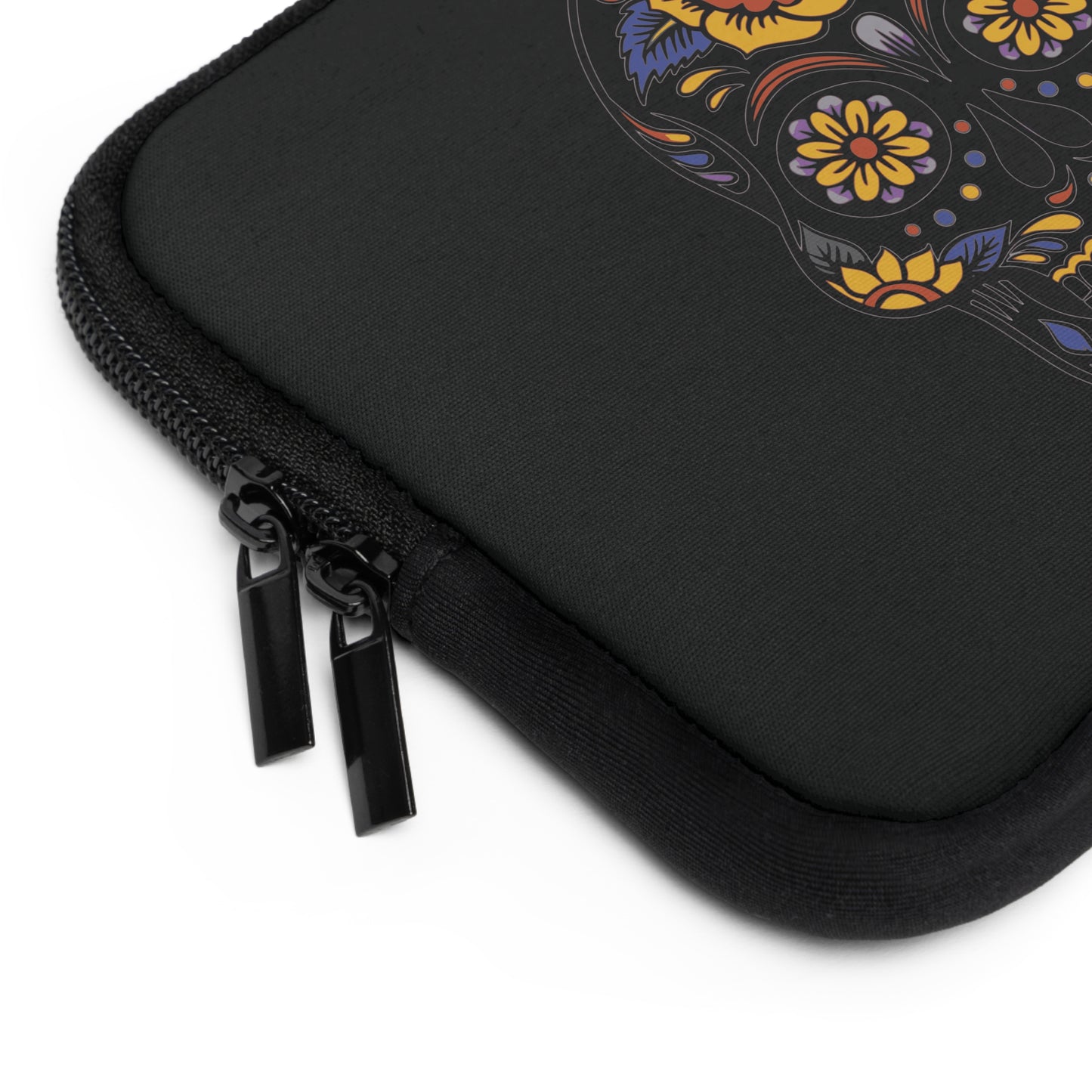Bloom in Darkness | Artistic Skull & Flower Laptop Sleeve