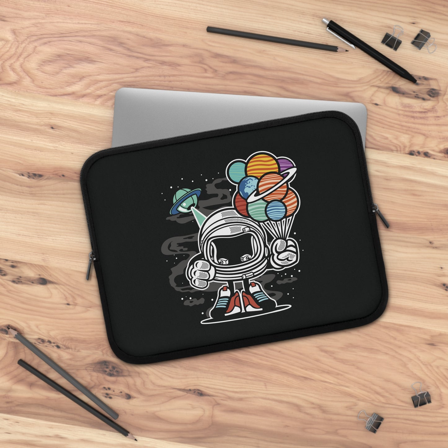 Alien Robot Vibes | Cartoon Alien Robot Laptop Sleeve