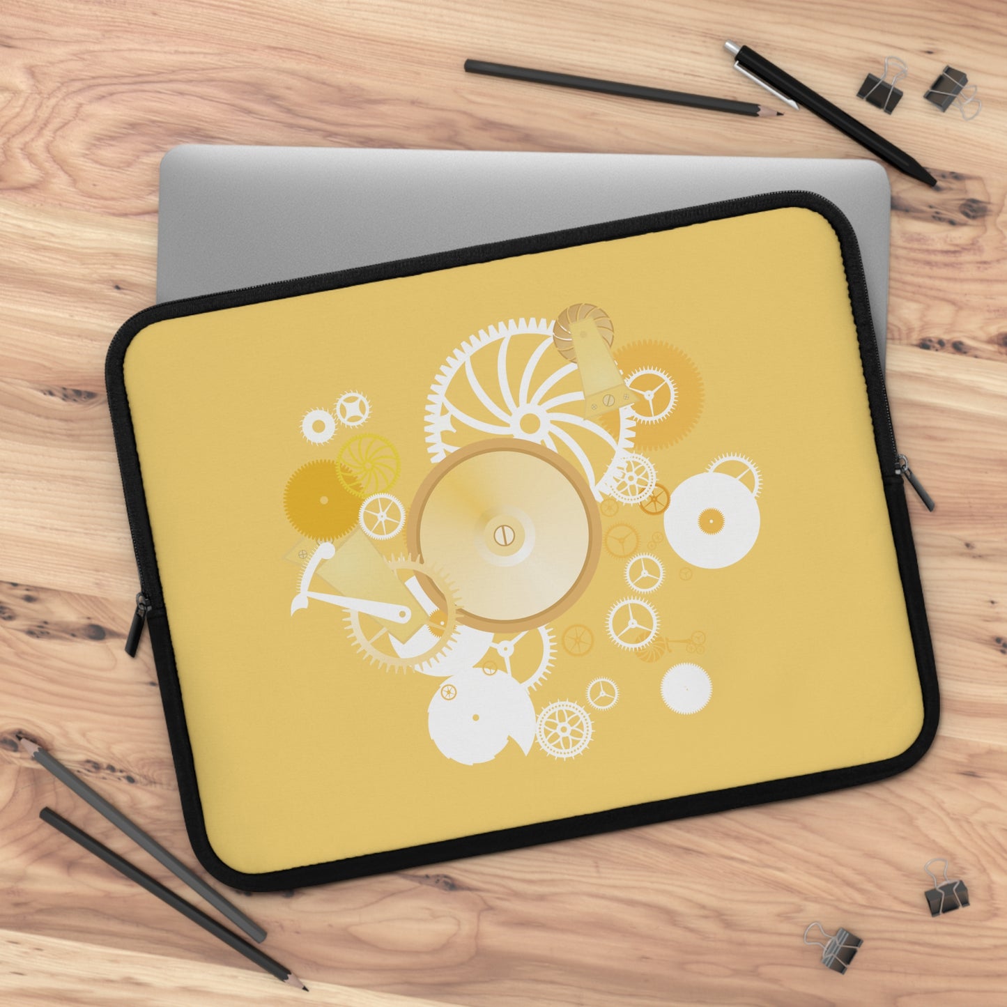 Time Gear Clock Laptop Sleeve | Mechanical Time-Inspired Protective Case