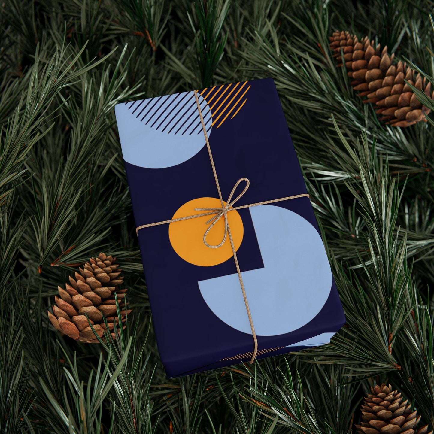 Minimalist Circle Wrapping Paper | Modern Elegance Unwrapped
