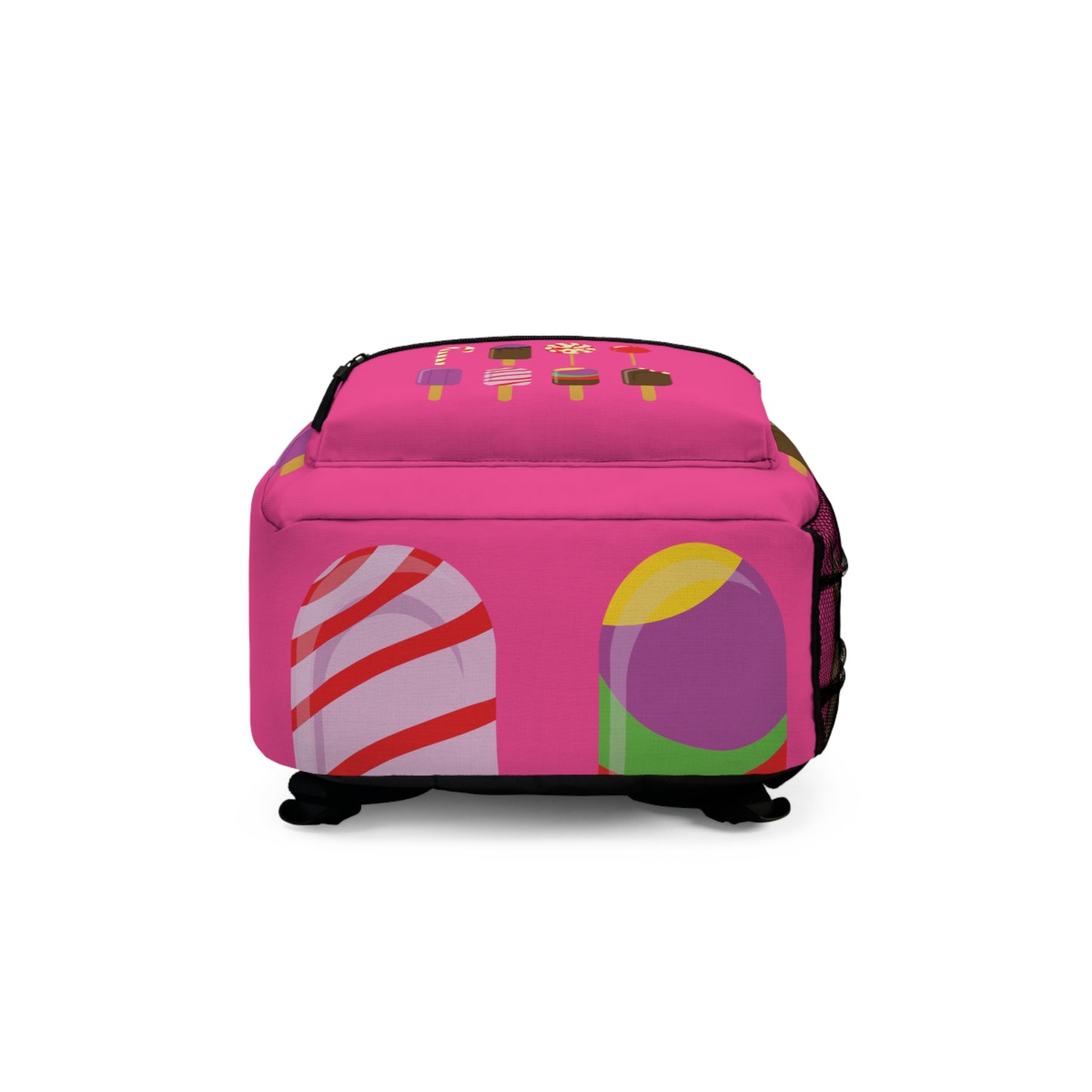 Sugar Rush On The Go | Colorful Backpack with Ice Cream & Candy Print