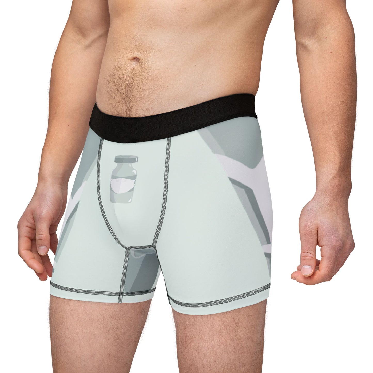Vaccine & Smile | Fun Graphic Men's Boxers With A Playful Attitude