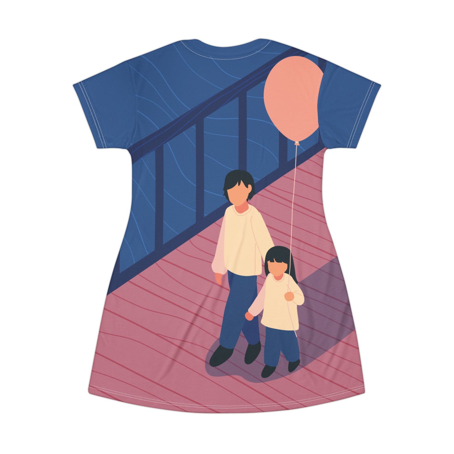 Dreamy Ocean Bridge | The Freedom-Inspired T-Shirt Dress for Beach Lovers