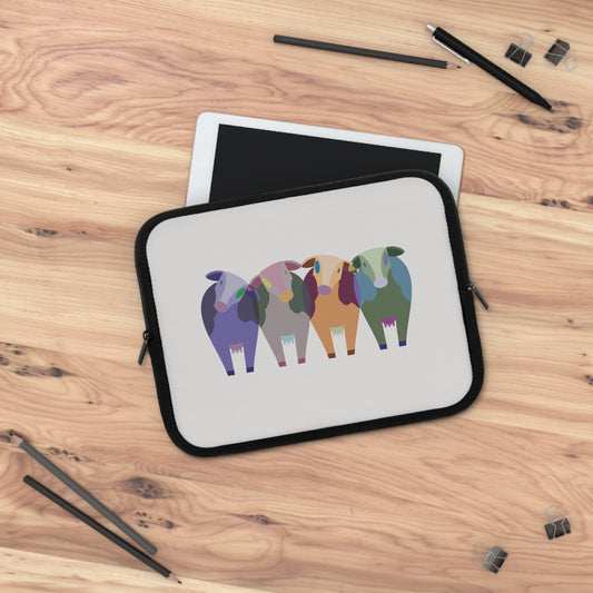 Happy Farm Cow | Cute Farm Cow Laptop Sleeve