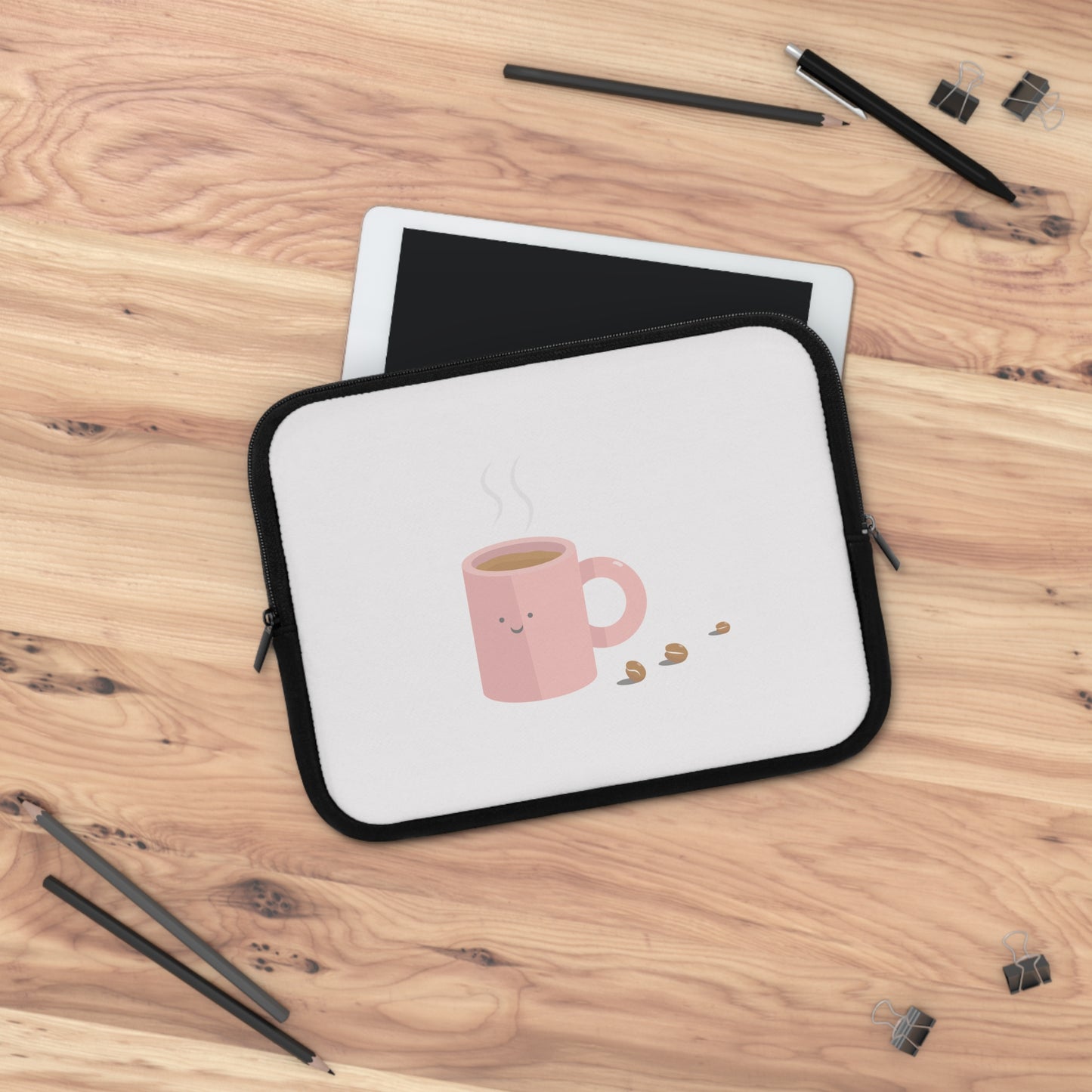 Coffee Break Mood | Artistic Coffee Cup Laptop Sleeve