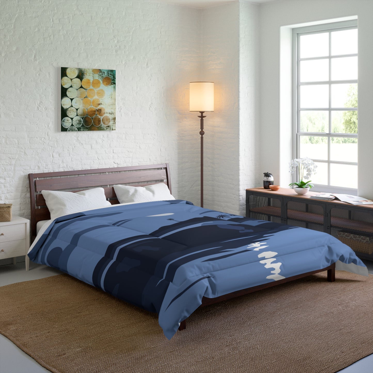 Moonlit Night Comforter | Cozy Lunar Dreams | Soft and Stylish Night Sky Bedding