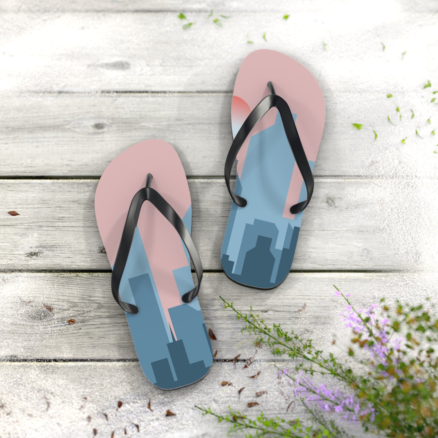 Urban Flip-Flops | 2D City Building Design | Bold Style in Every Step