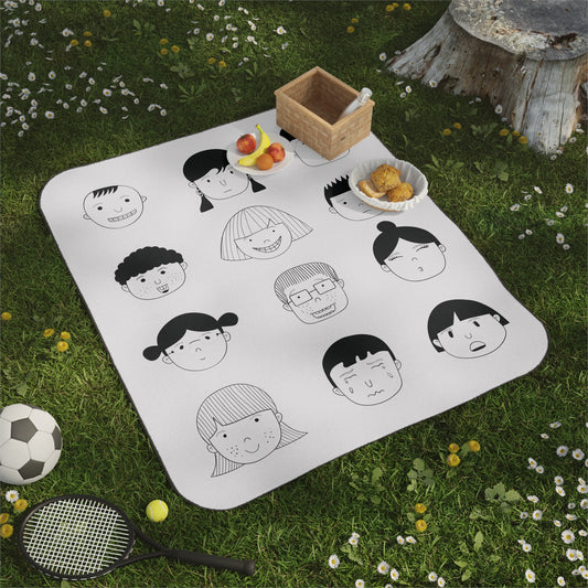 Smile Icon Picnic Blanket | Spread Happiness in Every Outdoor Moment