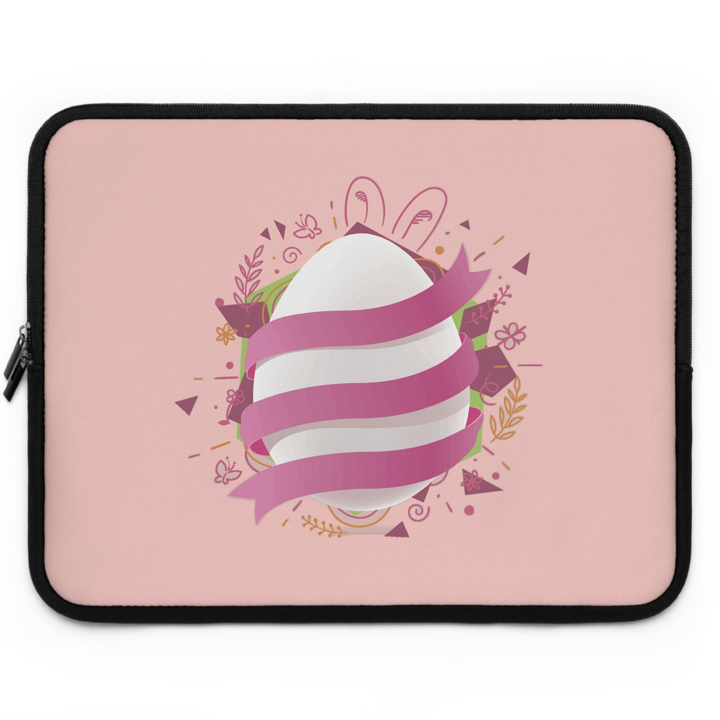 Easter Ribbon Egg Laptop Sleeve | Fun & Festive Holiday-Inspired Protective Case