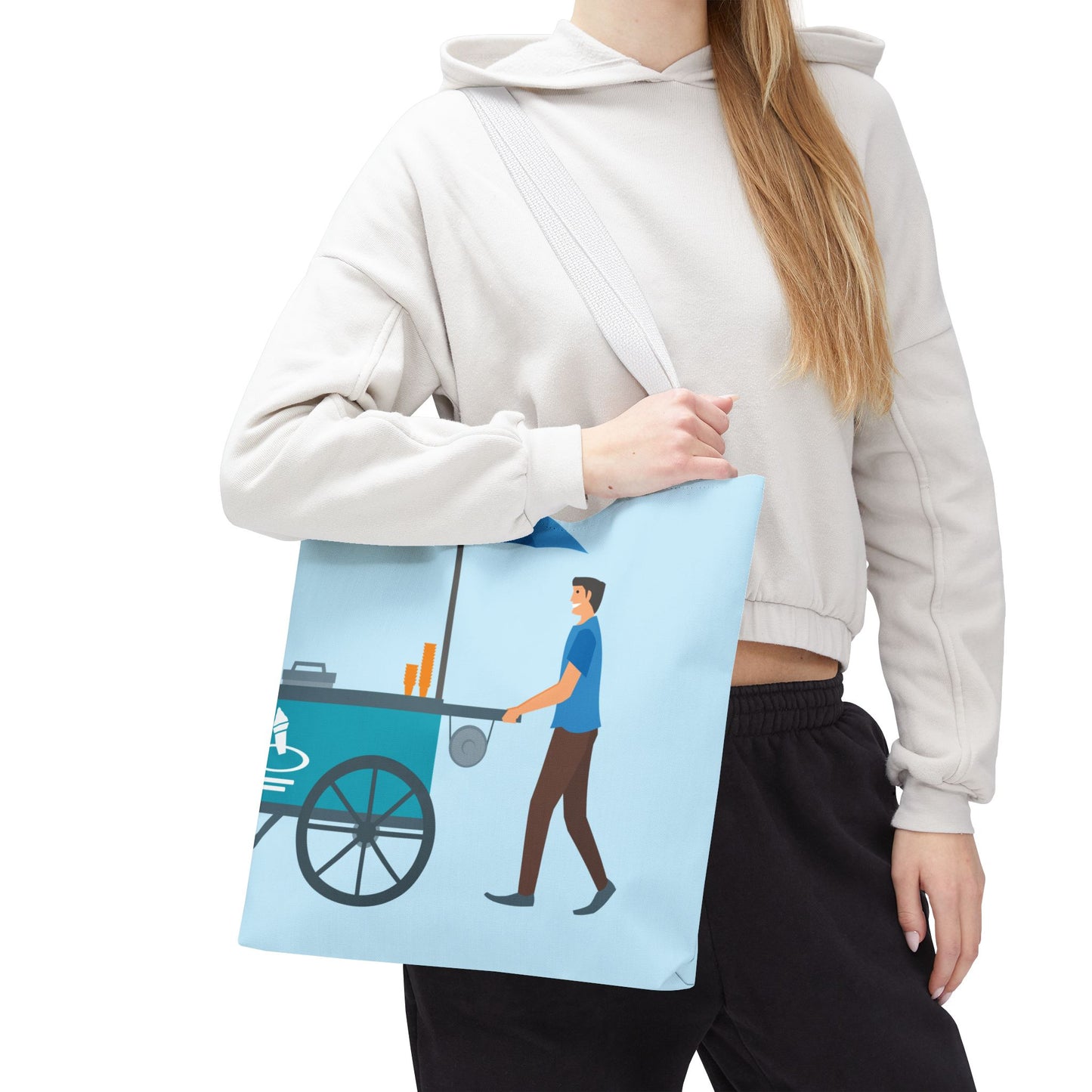 Sweet Ice Cream Ride | Fun Ice Cream Truck Tote Bag Full of Summer Vibes