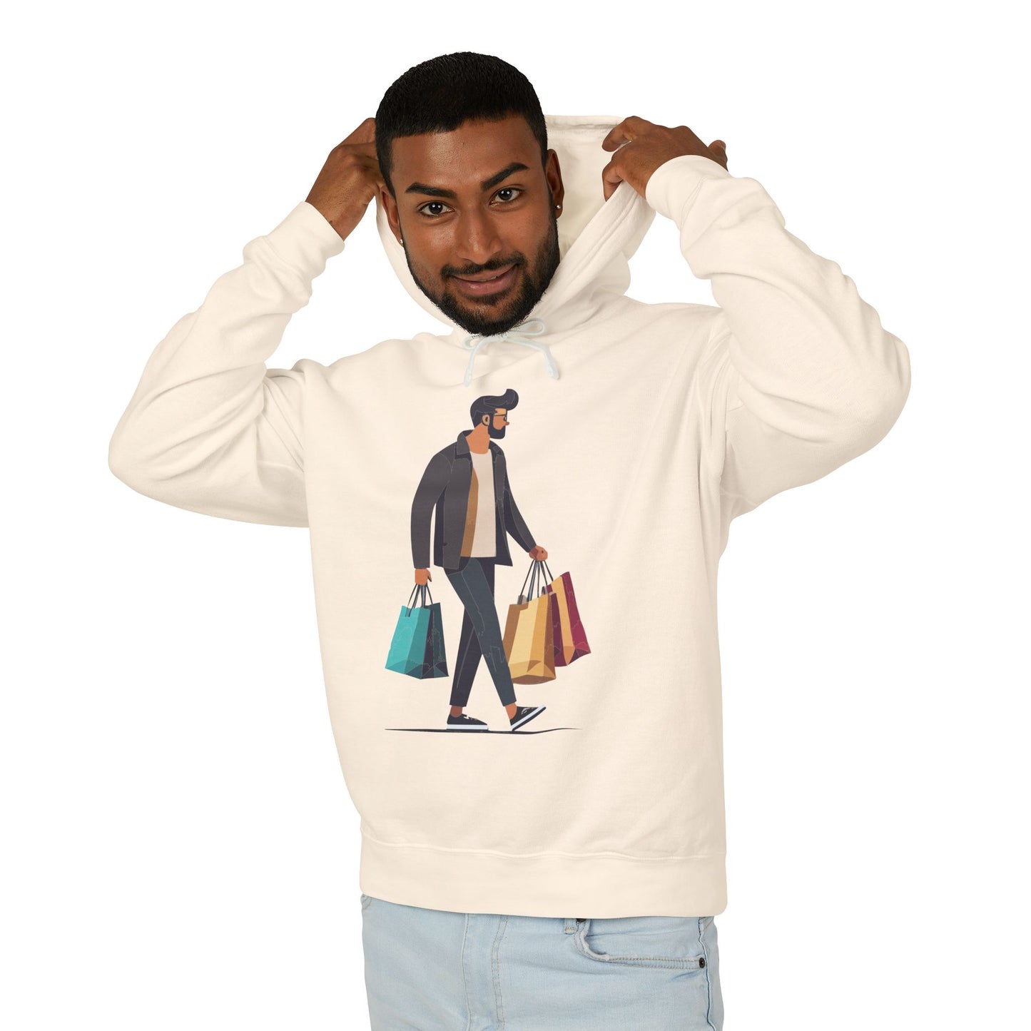 “Shopping Mood” Hoodie | Minimal, Fun & Urban