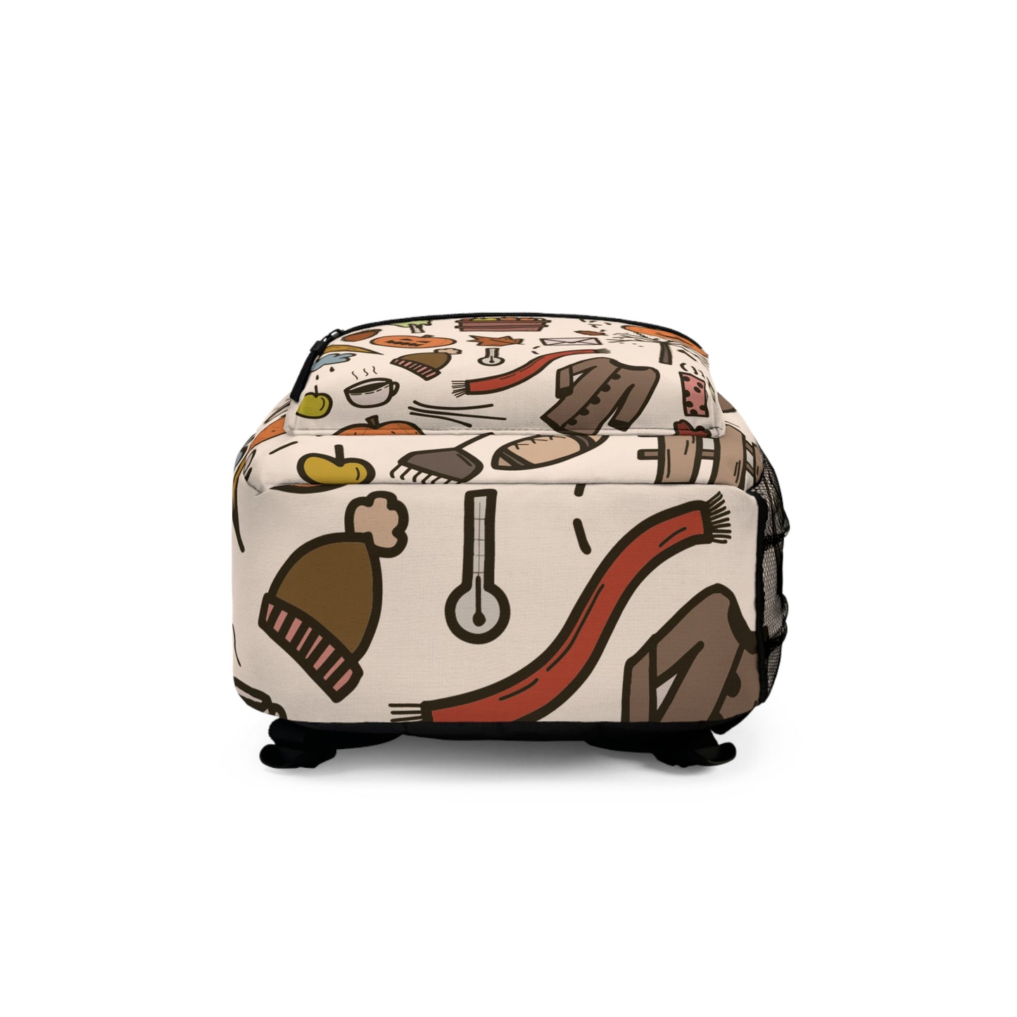 Autumn Doodle Halloween Backpack | Fun Fall Vibes with Playful Hand-Drawn Art