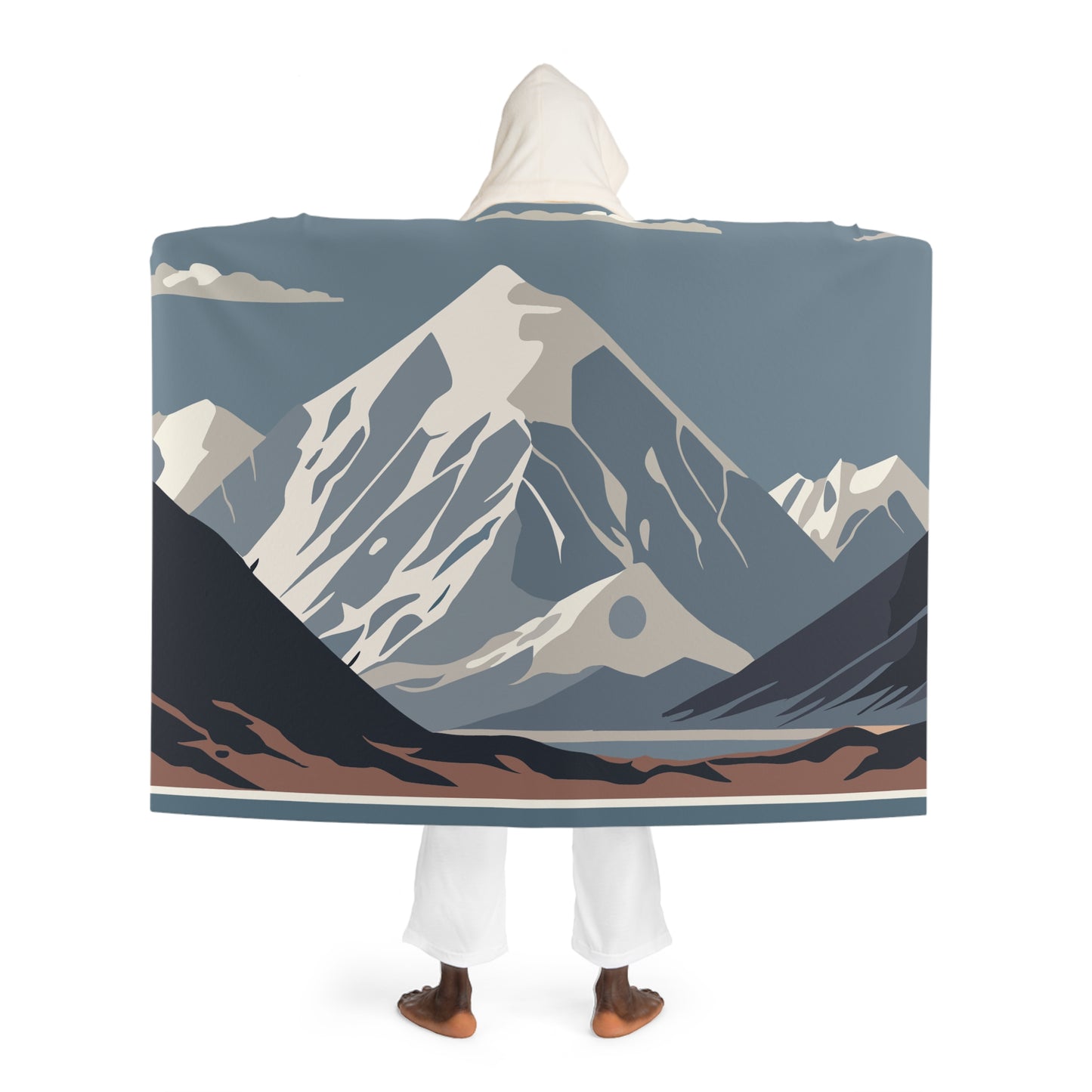 “Embrace the Mountains” Hooded Blanket | Nature’s Warmth Wrapped Around You