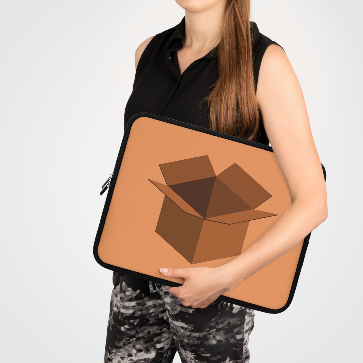 Delivery Vibes Laptop Sleeve | Shipping Parcel Inspired Modern Design