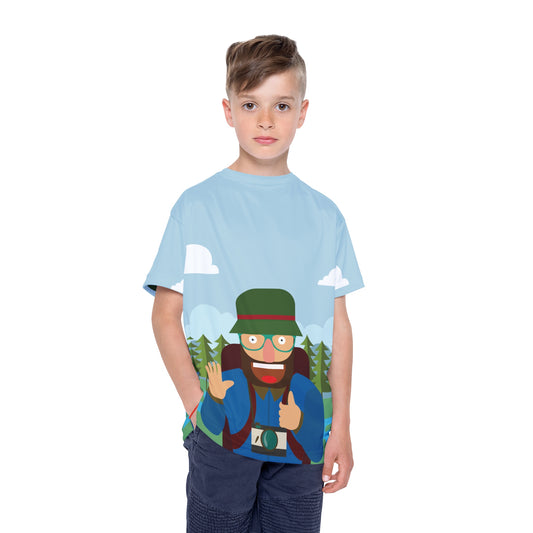 “Festive Explorer” Kids Sports Jersey | Active Holiday Fun
