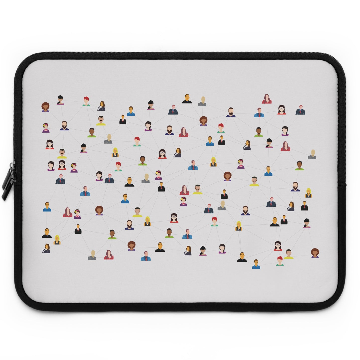 Social Media Vibes Laptop Sleeve | Creative Digital Lifestyle Protective Case