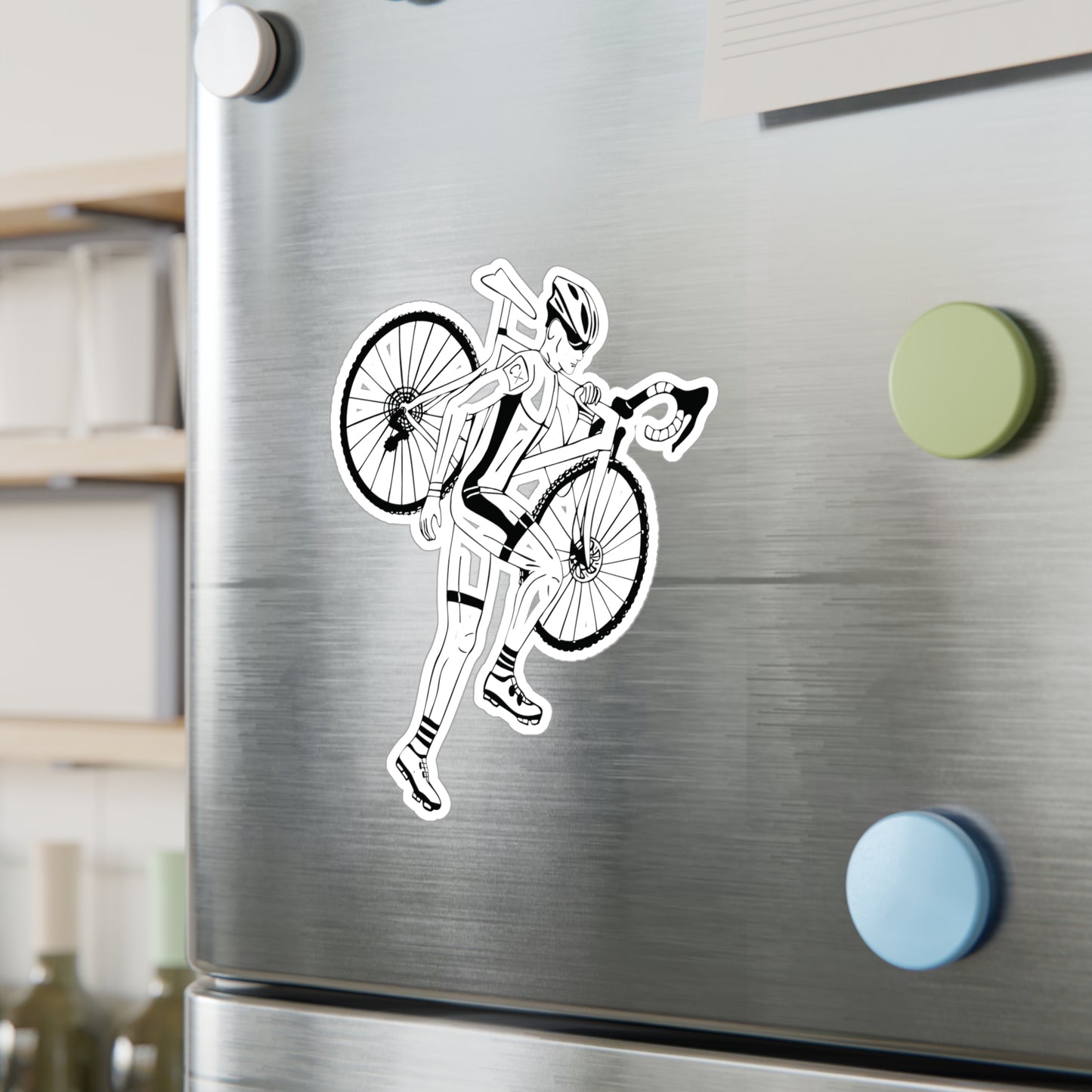 Cyclist Vinyl Sticker | A Ride to Freedom