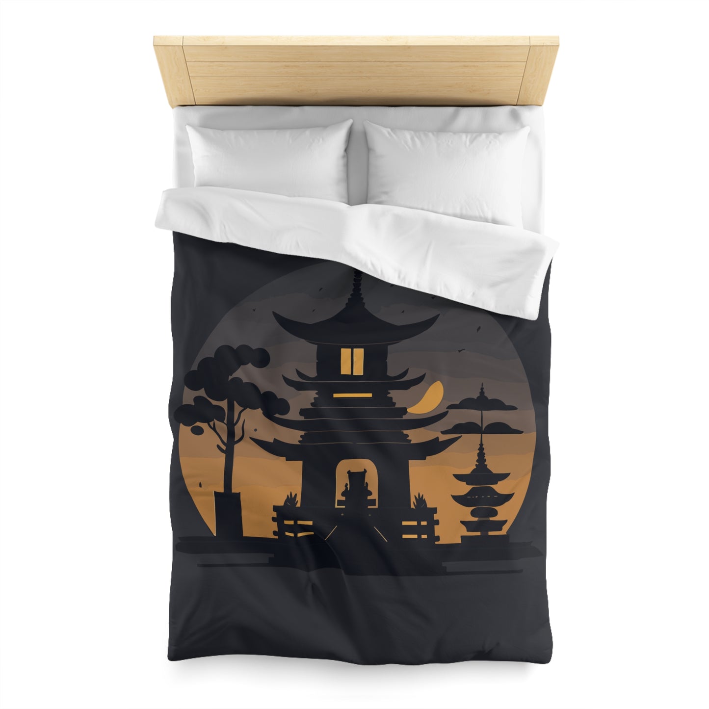 “Tibetan Light” Duvet Cover | A Sanctuary of Calm and Sleep