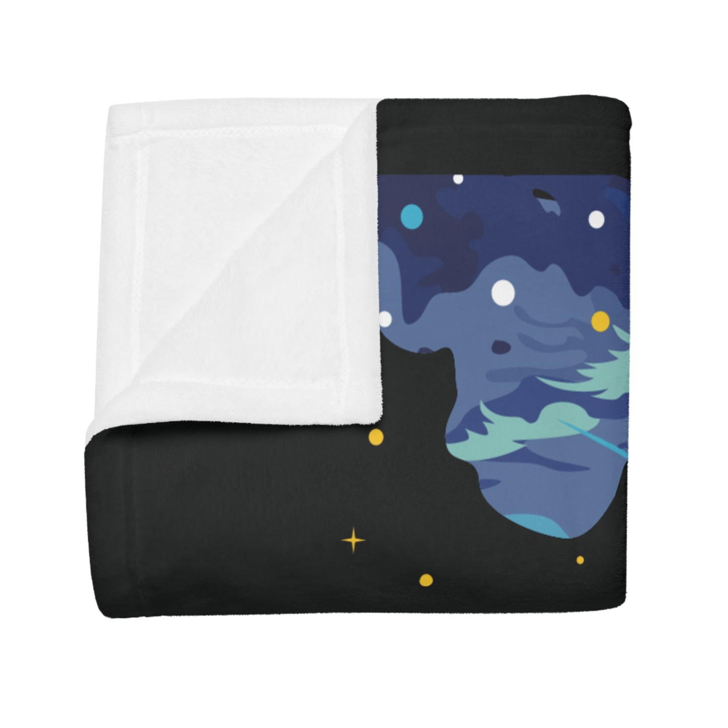 Art Plush Fleece Blanket | The Girl and the Waterfall Moment