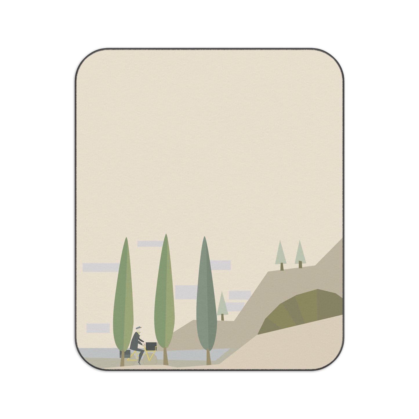 Sunset Cycling Escape | Fun Picnic Blanket for Nature & Adventure Lovers