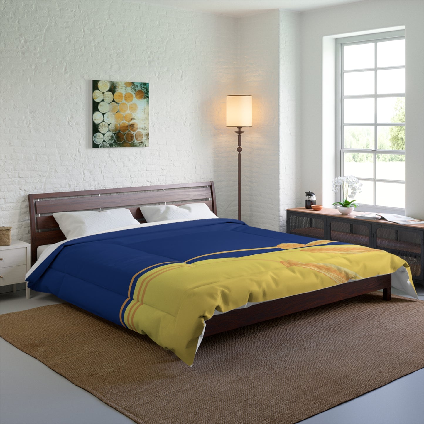 Golden Harvest Dream | Wheat Field Inspired Comforter For A Calm Bedroom