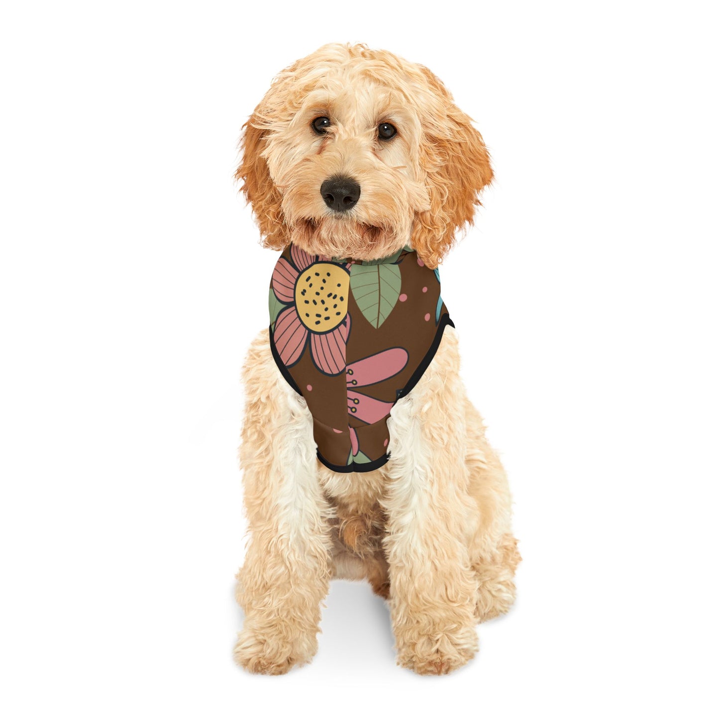 “Seamless Floral Elegance” Pet Hoodie | Classic Charm, Modern Fit