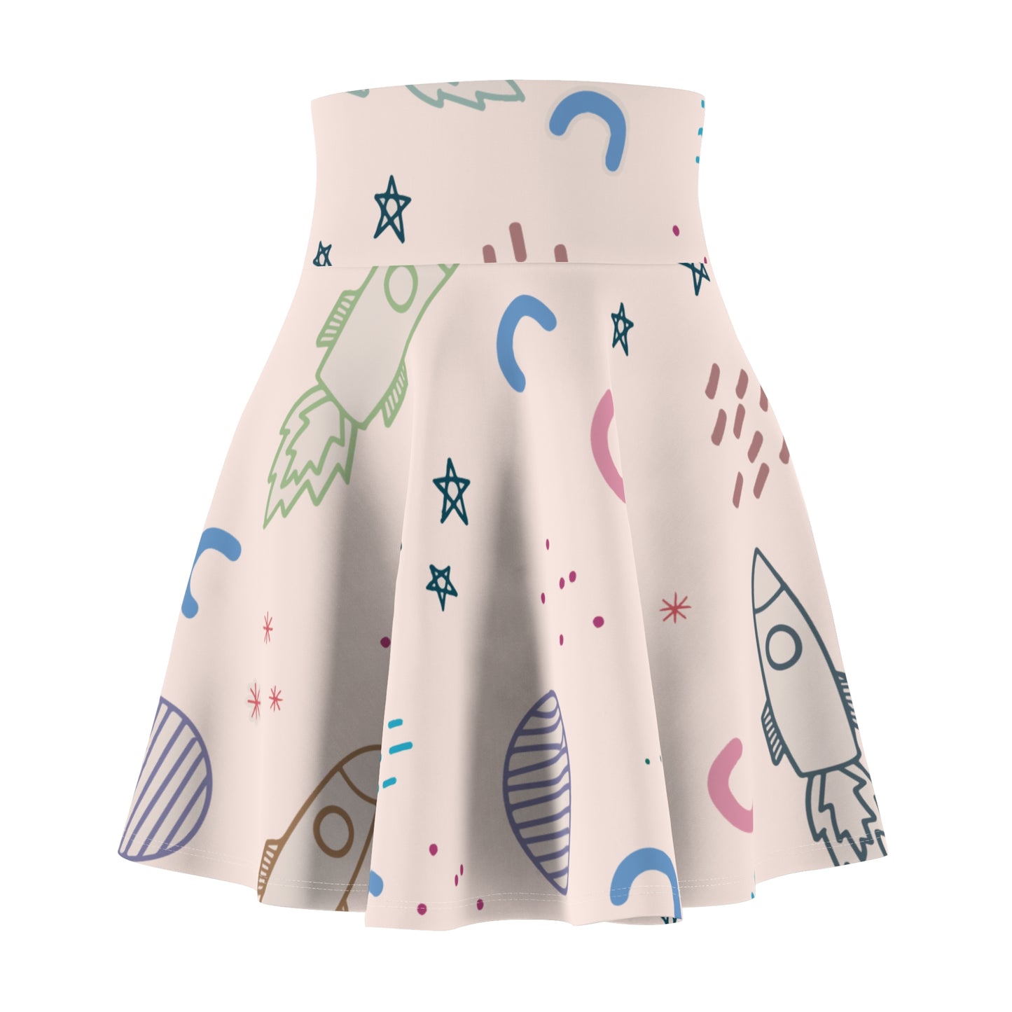 Cosmic Void Skater Skirt | Freedom of Space, Art in Motion