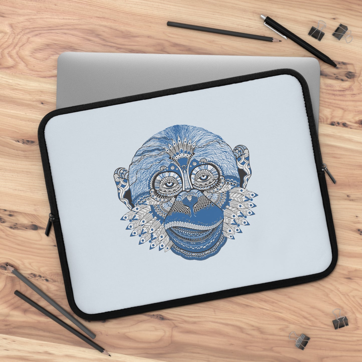 Mandala Monkey Art | Fun Art for Laptop Sleeves to Foster Creative Spirits