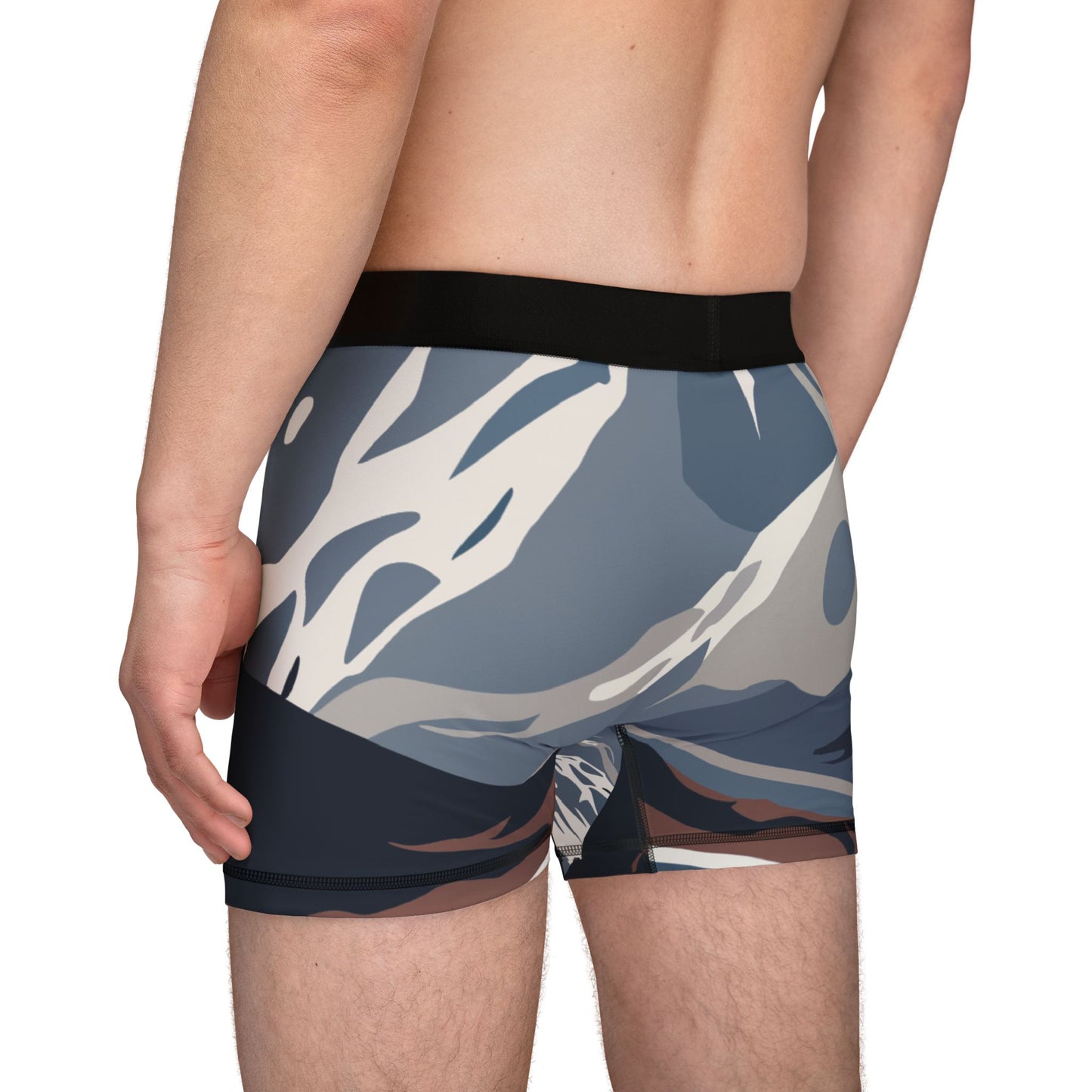 “Sleep Under the Mountains” Men’s Boxer | Where Nature Meets Comfort