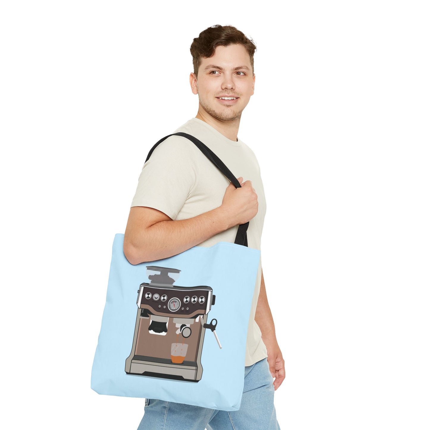 Energy from Coffee | Coffee Machine Illustration Tote Bag