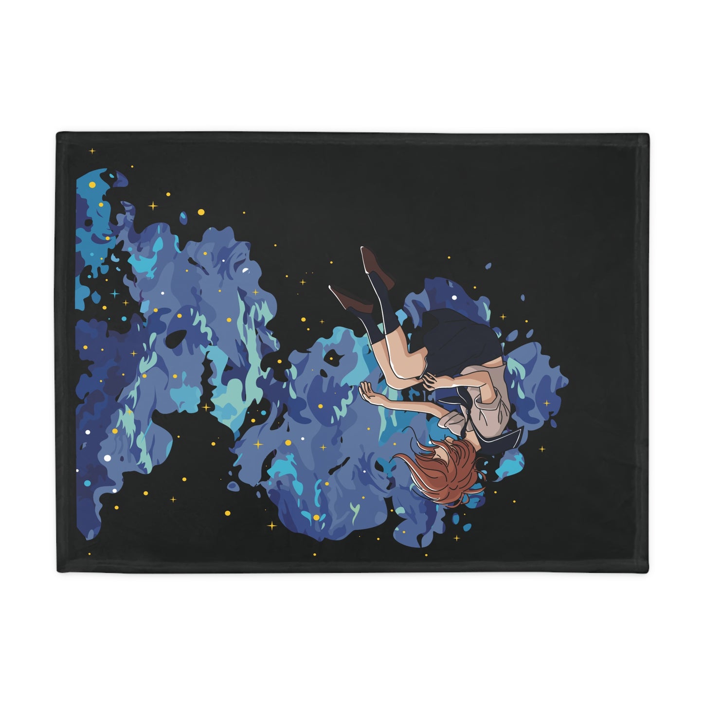 Art Plush Fleece Blanket | The Girl and the Waterfall Moment