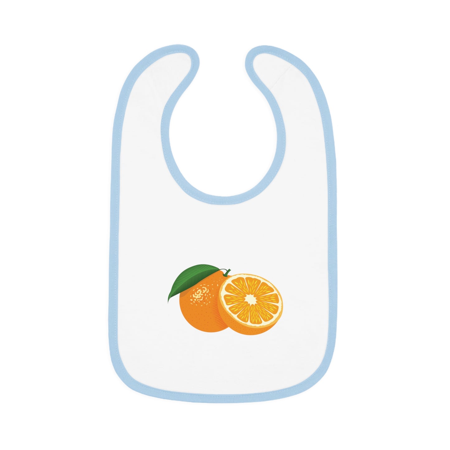 “Half Orange” Baby Bib | Freshness in Every Bite
