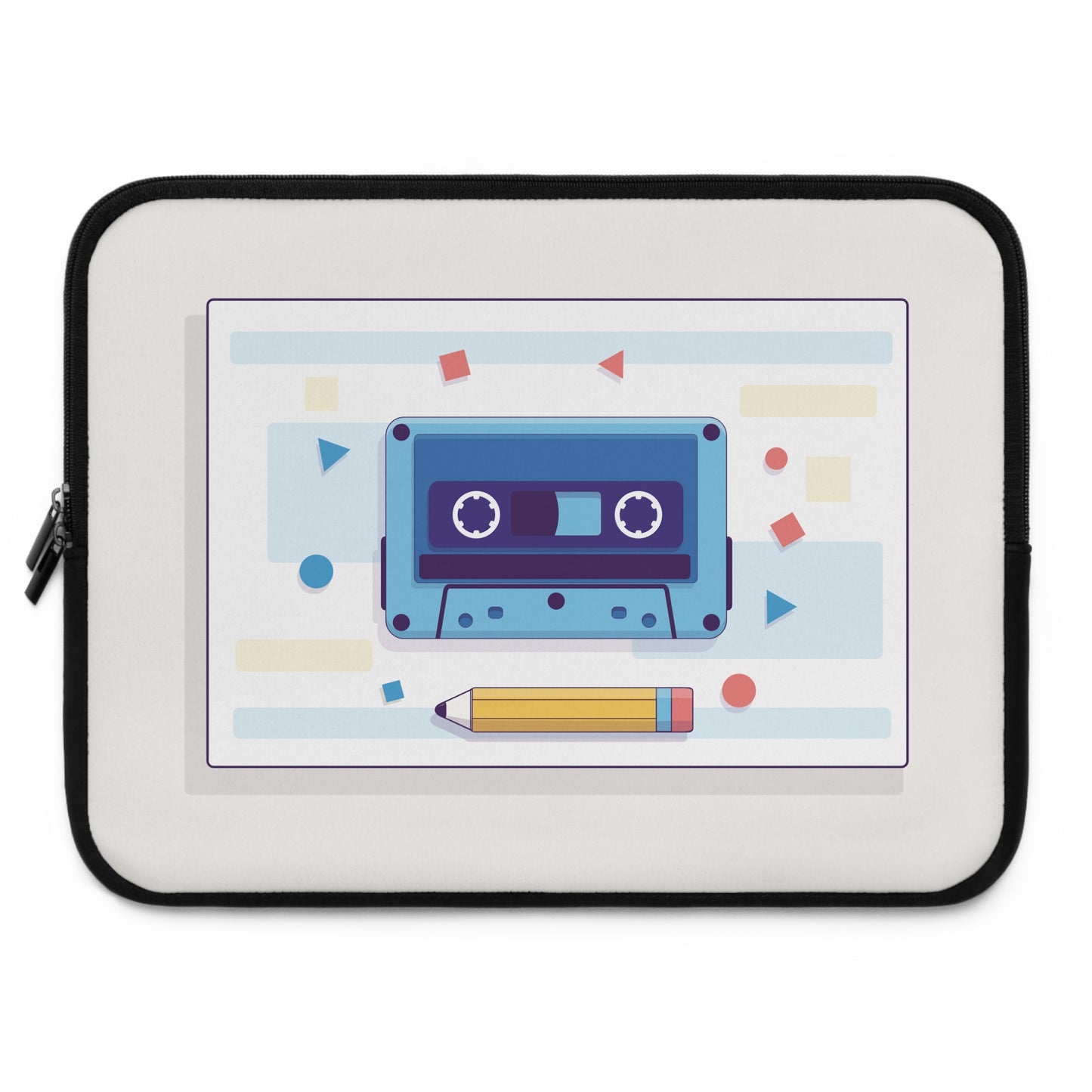 Retro Mindset | Classic Cassette Tape & Pencil Creative Laptop Sleeve