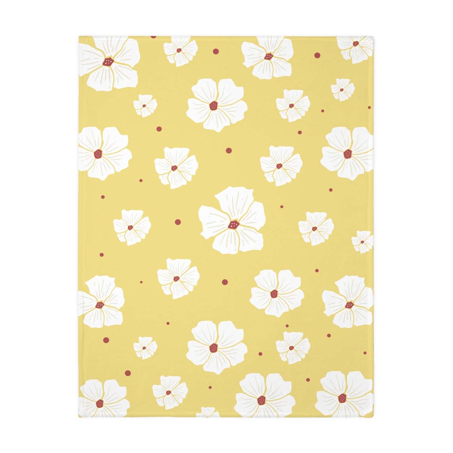 Luxury Bloom Velveteen Blanket | Double-Sided Floral Elegance