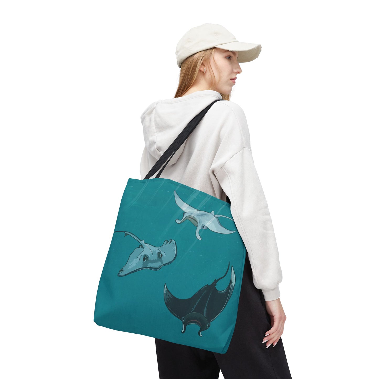 Ocean Stingray | Artistic Tote Bag Inspired by the Freedom of the Deep Blue Sea