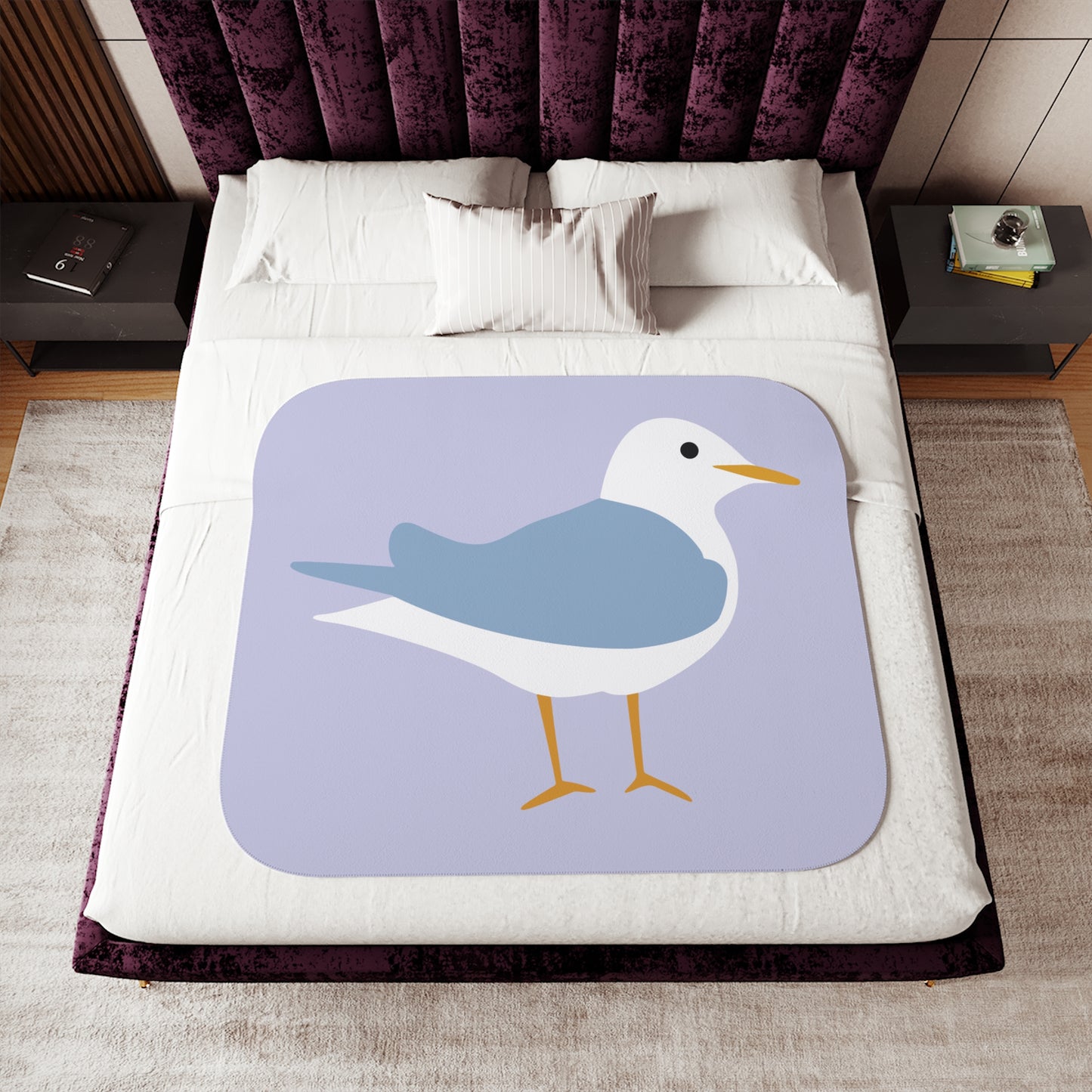 Sherpa Blanket | Moorhen Bird | Softness and Elegance