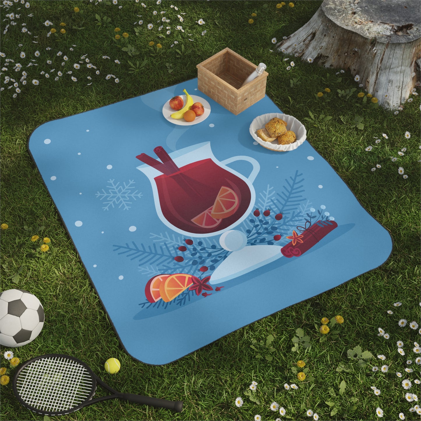 Berry Fresh Picnic Vibes | Fruit Juice Inspired Picnic Blanket