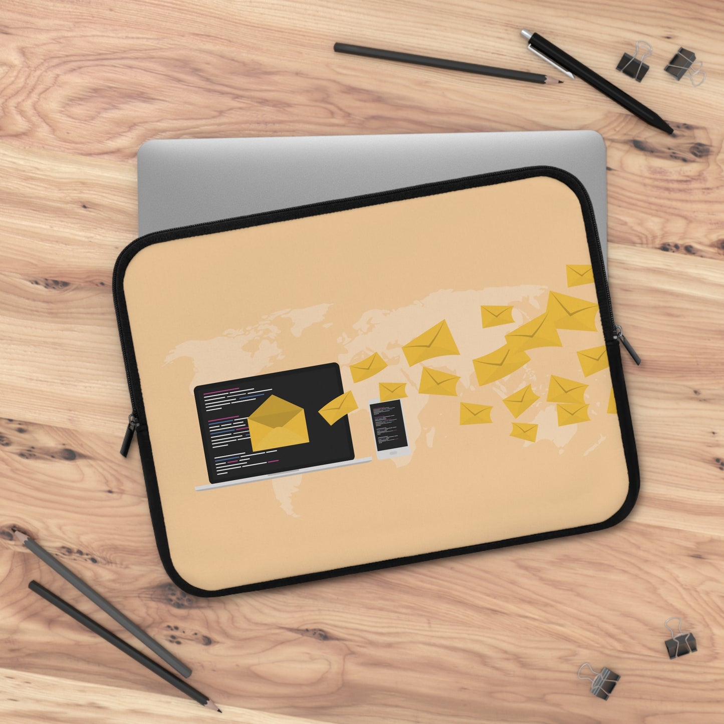 Inbox Billboard Vibes | Fun Laptop Sleeve for Digital & Creative Minds