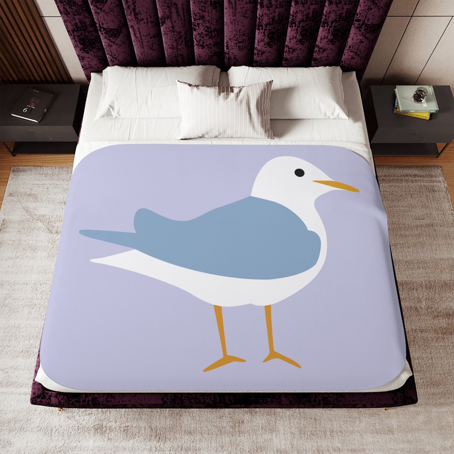 Sherpa Blanket | Moorhen Bird | Softness and Elegance