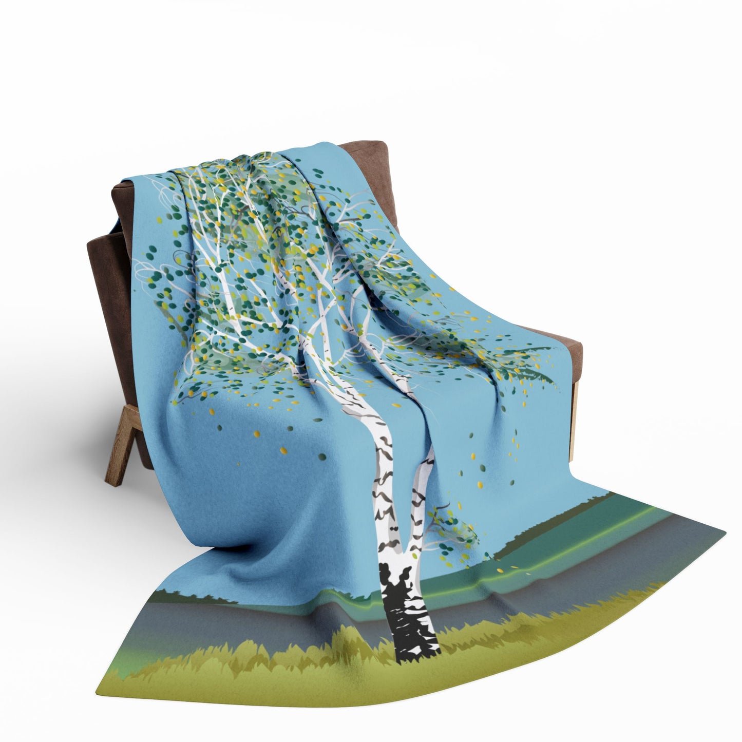 Birch Tree Fleece Blanket | Wrap Yourself in Nature | Cozy Yet Stylish