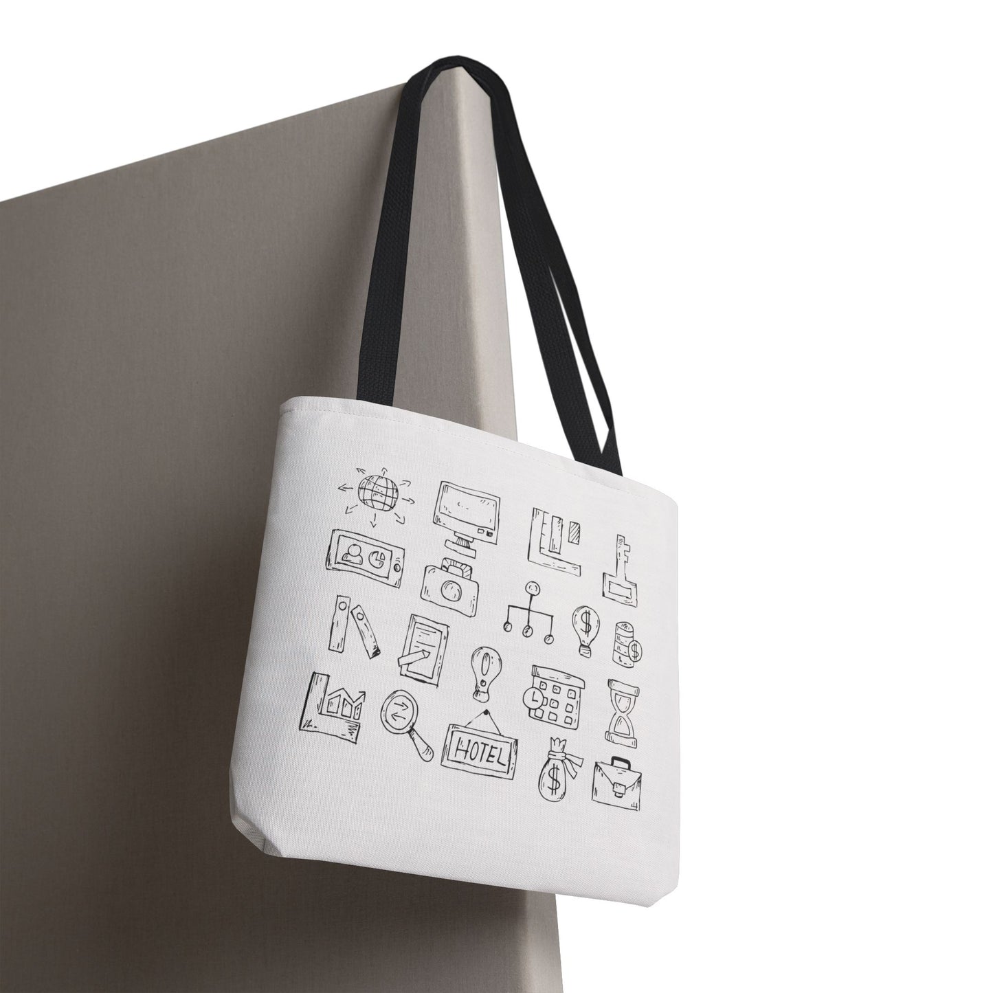 Finance Flow Tote Bag | Modern Financial & Banking Icon Tote