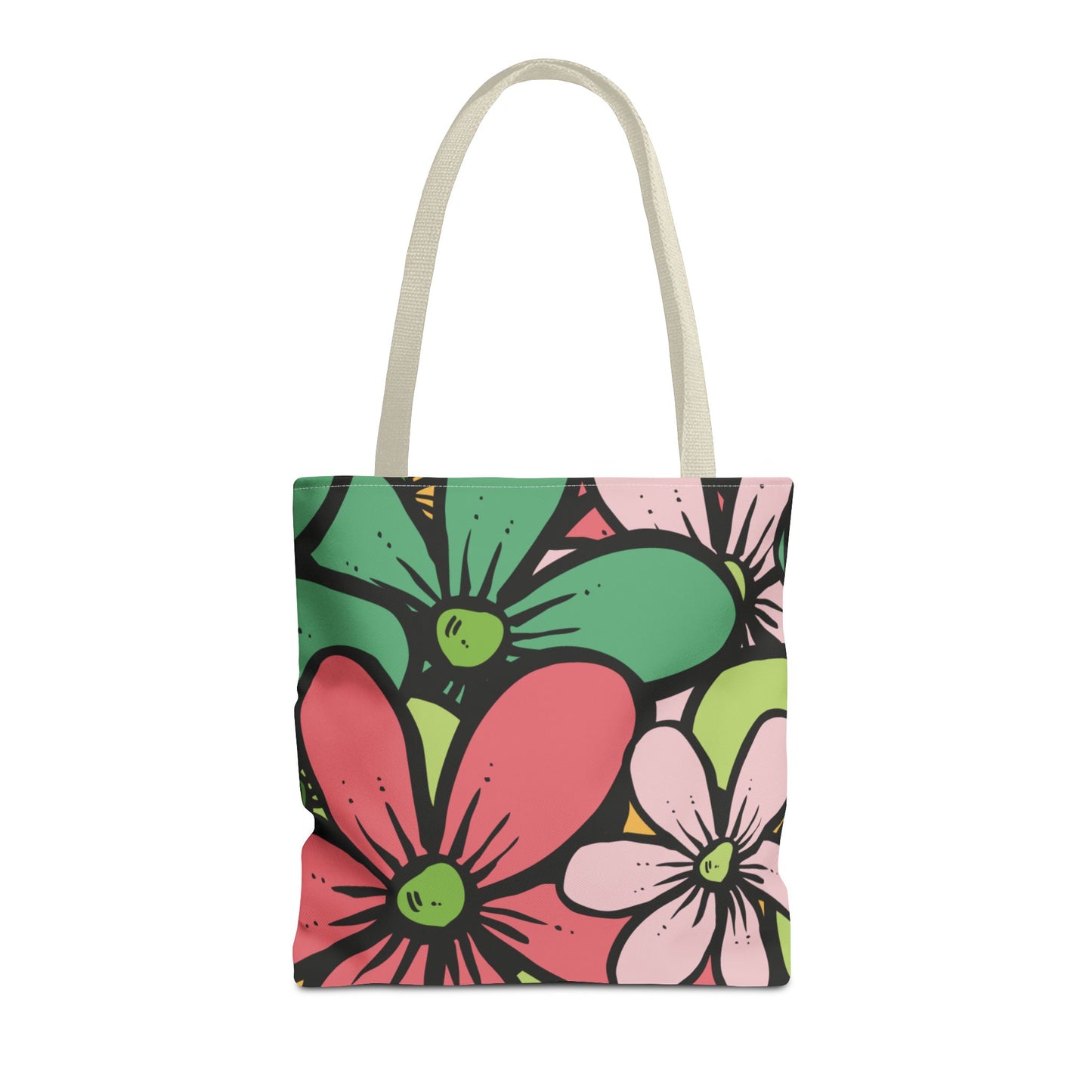 Colorful Floral Tote Bag | Bright, Playful & Stylish | Perfect for Everyday & Travel