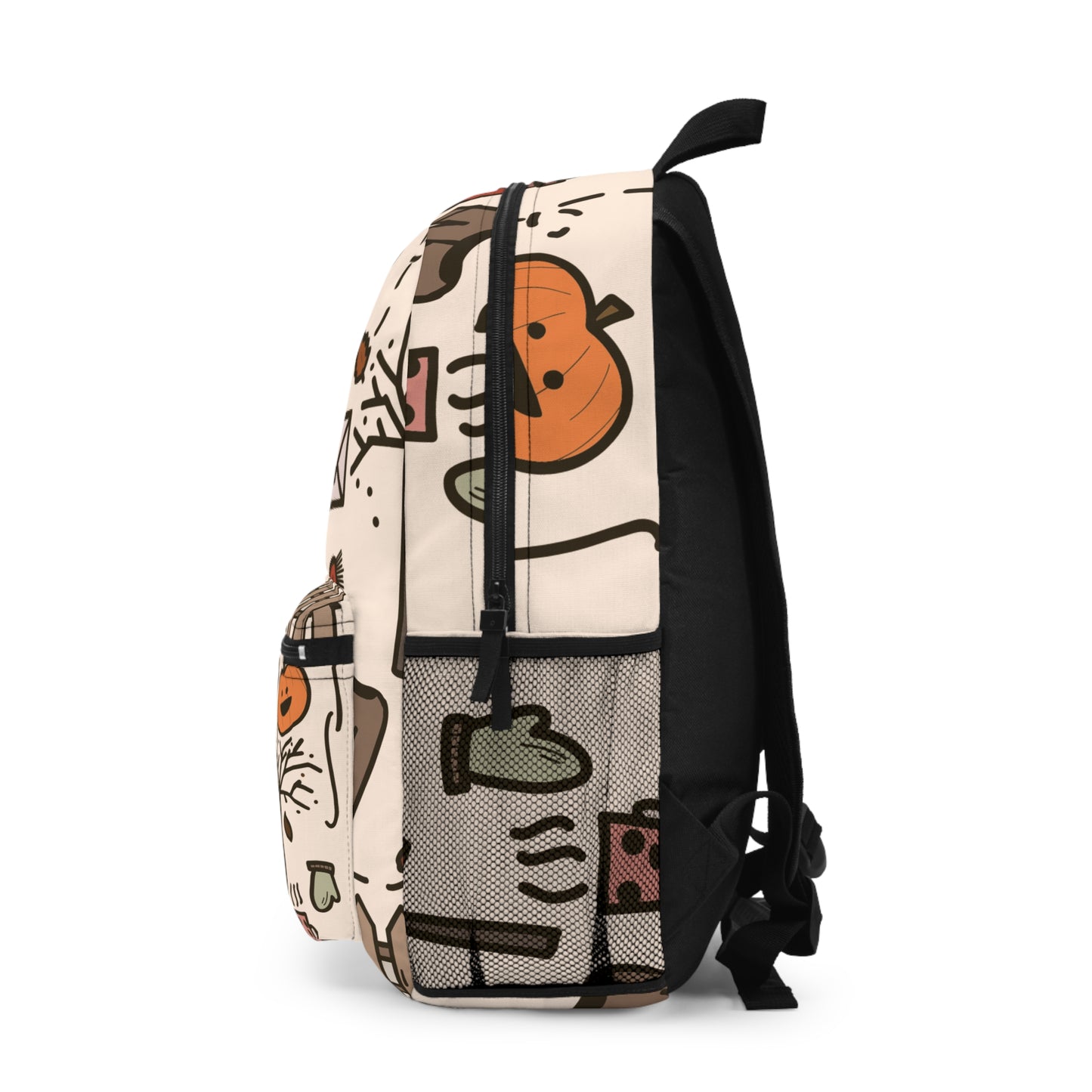 Autumn Doodle Halloween Backpack | Fun Fall Vibes with Playful Hand-Drawn Art