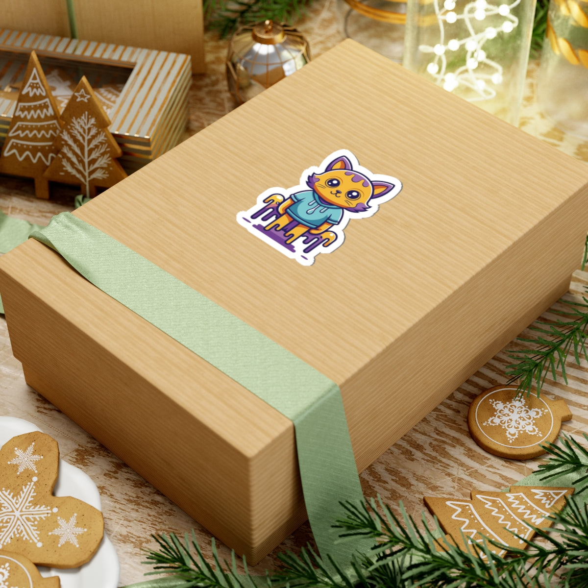 "Lazy Cat" Sticker | Stick Some Cuteness On Everything!