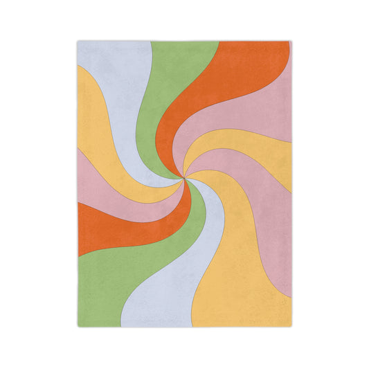 Illusion Luxe Throw - Colorful Velveteen Microfiber Blanket