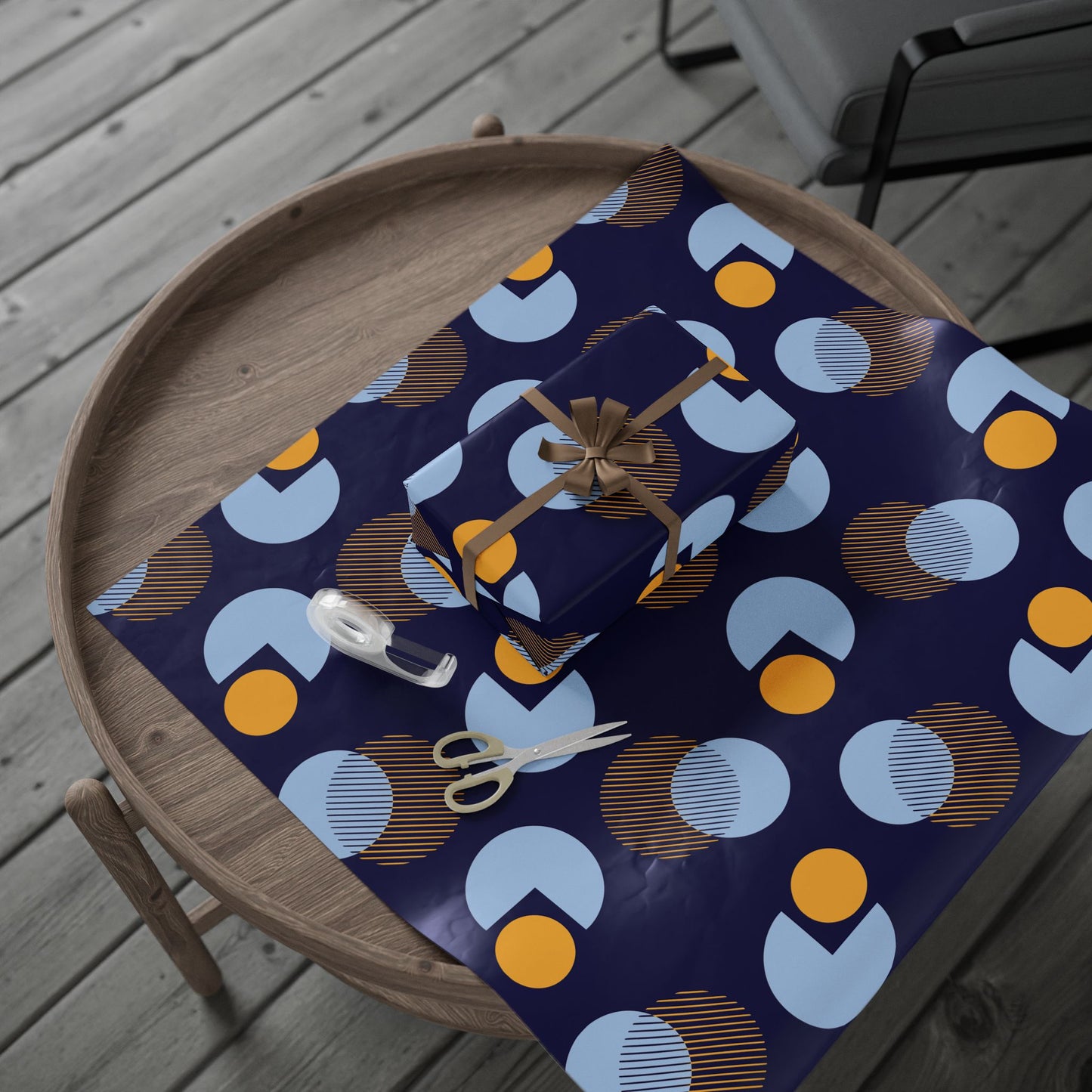 Minimalist Circle Wrapping Paper | Modern Elegance Unwrapped