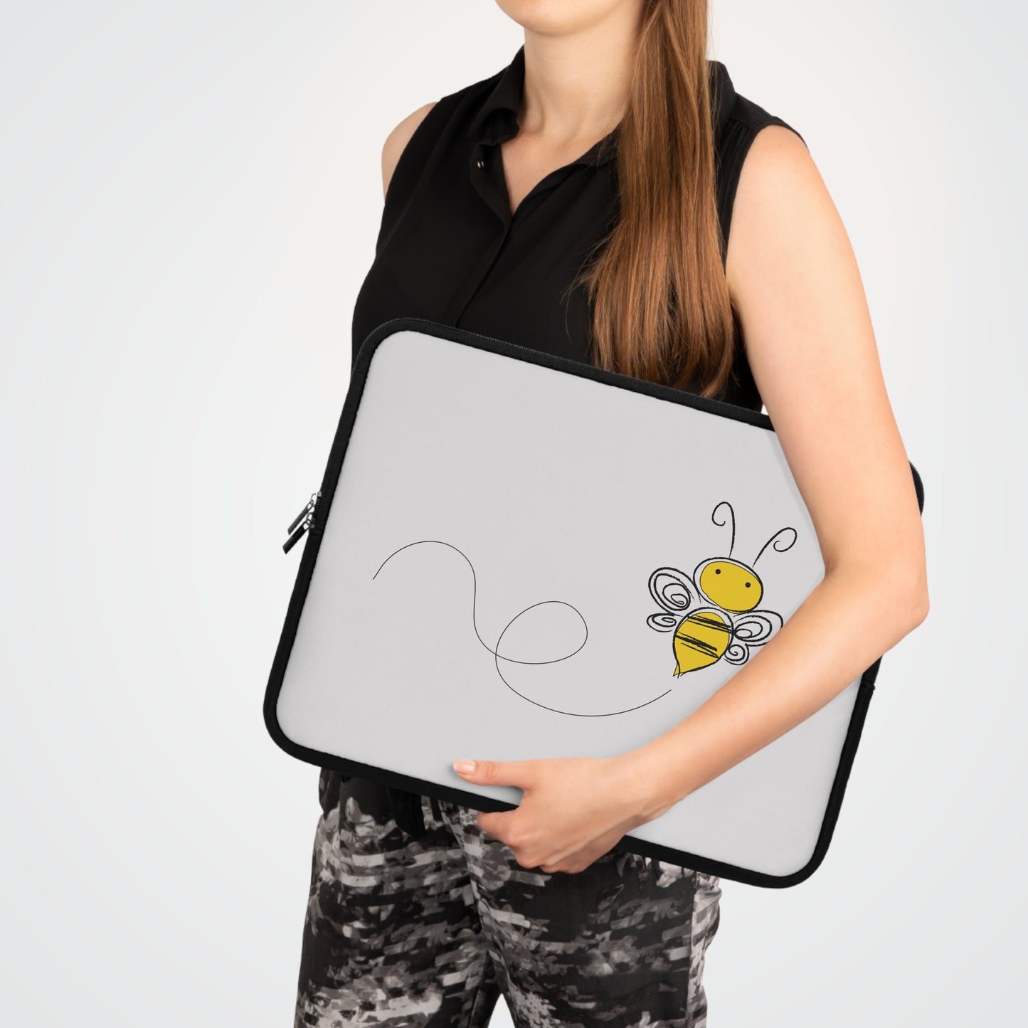 Buzz Buddy | Cute Cartoon Bee Laptop Sleeve