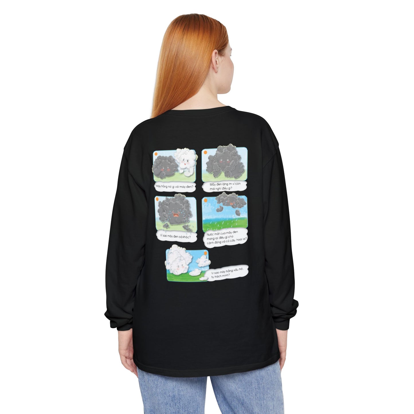 Premium Unisex Garment-Dyed Long Sleeve Tee | A Story of Kind Neighbors
