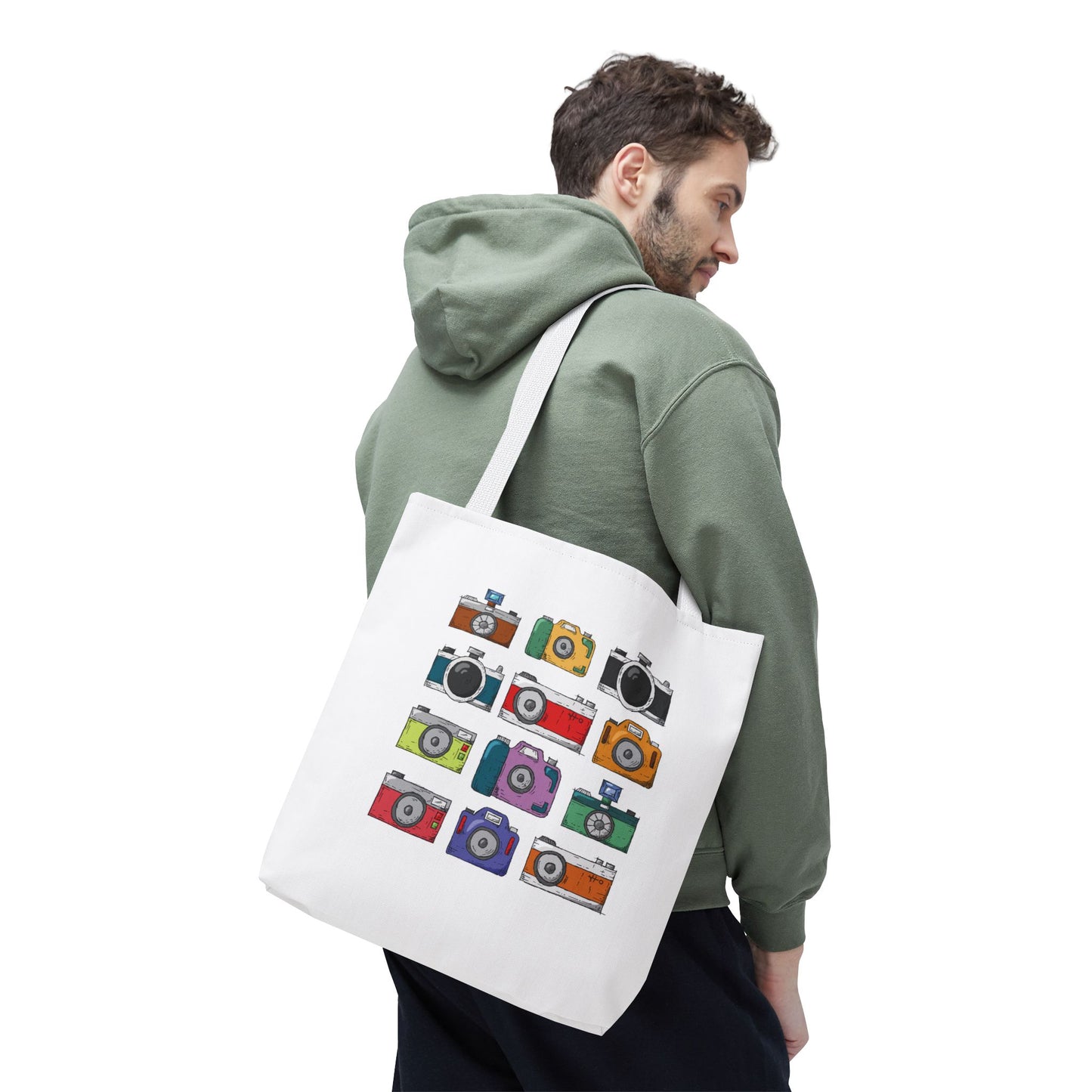 Retro Camera Vibes | Vintage Camera Tote Bag for Art Lovers